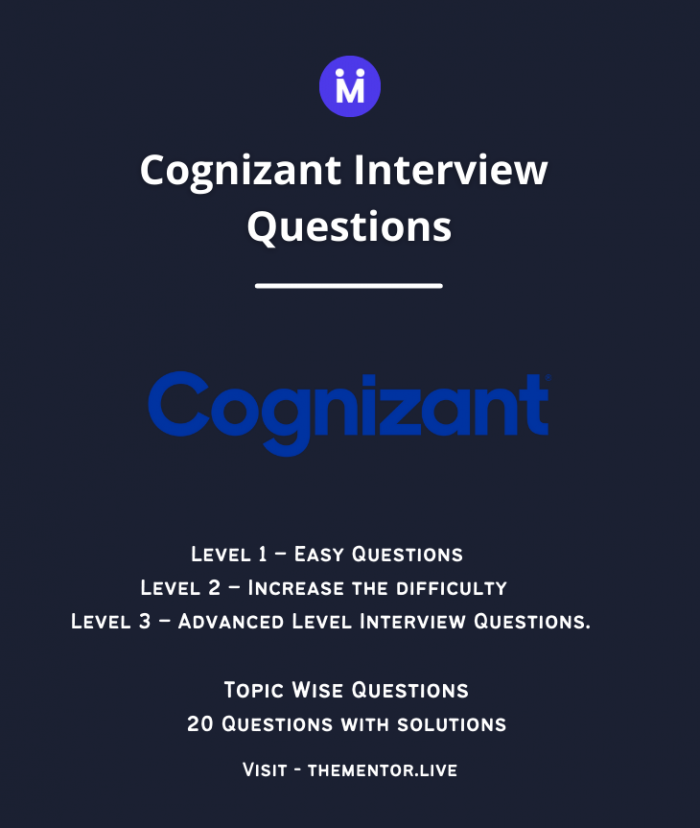 Cognizant Interview Questions